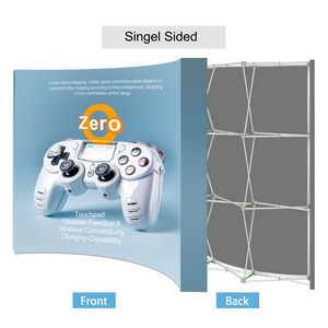 10' Curved Velcro Fabric Popup