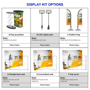 10' Custom Straight Tension Fabric Trade Show Booth Kit