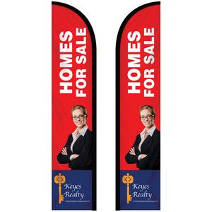 10' Double Sided Custom Portable Half Drop Banners