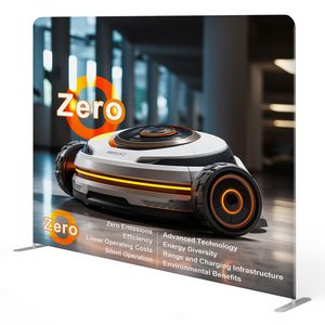10' Fabric Tube Display Double Sided Straight