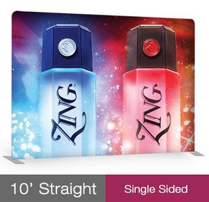 10' Fabric Tube Display Single Sided Straight