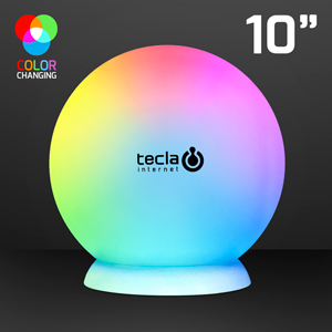 10" Floating LED Ball with Charger & Remote - PRINTED
