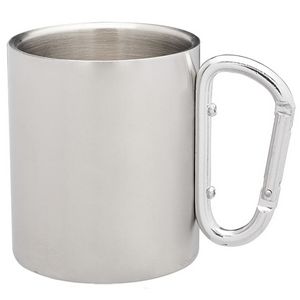 10 Oz. Carabiner Handle Stainless Steel Mugs