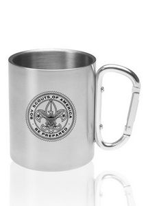 10 Oz. Carabiner Handle Stainless Steel Mugs