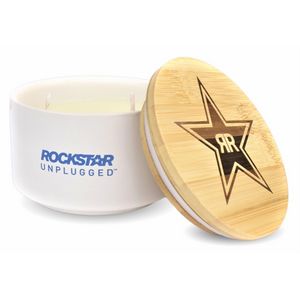 10 Oz. Large 3 Wick Soy Wax Candle w/Bamboo Lid