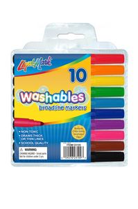 10 Pack Washable Markers