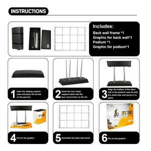 10' Pop Up Trade Show Display Kit