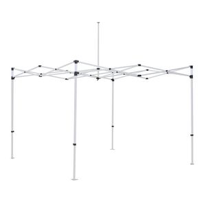 10' Premium Hex Aluminum Frame w/ Full Color Canopy