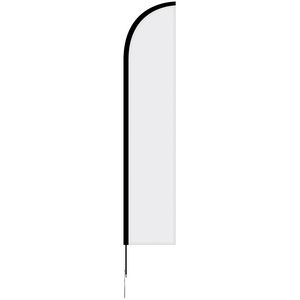 10' Single Reverse Portable Half Drop Banner w/Hardware Set