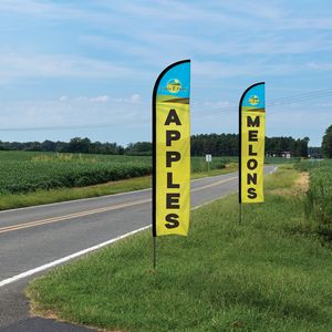 10' Single Reverse Portable Half Drop Banner w/Hardware Set