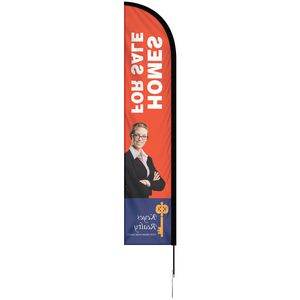 10' Single Reverse Portable Half Drop Banner w/Hardware Set