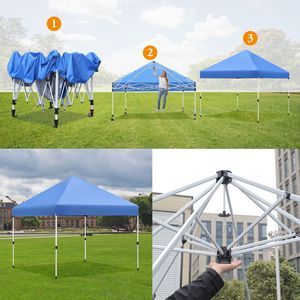 10' x 10' Heavy Duty Pop Up Tent w/ Dye Sublimation Canopy