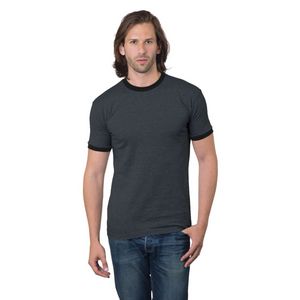100% Cotton USA Made Heavyweight Ringer Crew Tee
