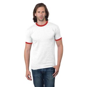 100% Cotton USA Made Heavyweight Ringer Crew Tee