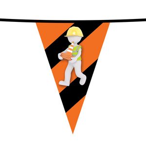 100' PVC Triangular Pennant Strings