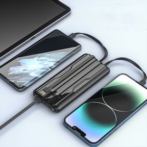 000mAh Power Bank With Built-In Charging Cables