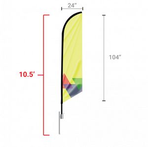 10.5' Feather Flag Double Sided