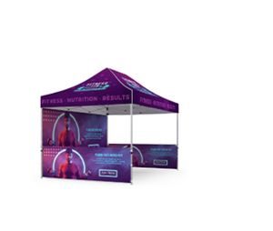 10x15 Canopy Full Package B2 with Double Sided Full Wall & Half Walls
