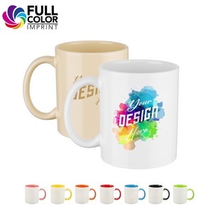 11 Oz Full Color Traditional Classic Ceramic Coffee Mug