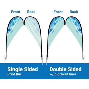 11.2' Teardrop Flag Double Sided