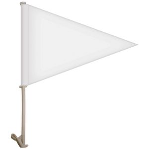 11.5" x 15" Single Reverse Pennant Style Custom Car Flag