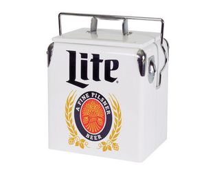 12 Can Retro Metal Cooler