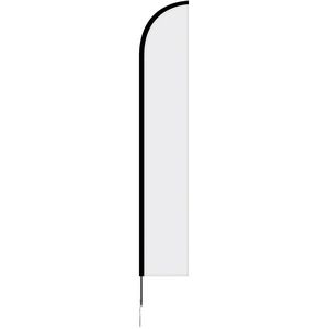 12' Double Sided Portable Half Drop Banner w/ Hardware Set