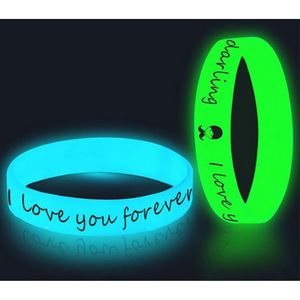 1/2" Glow In The Dark Silicone Wristband