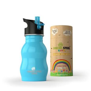 12 Oz. Greens SteelÂ® Coated Reusable Kids Steel Water Bottle