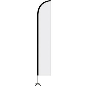 12' Portable Double Sided Half Drop Kit w/ Cross Base