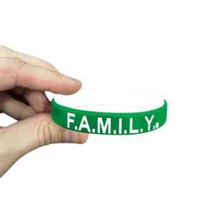 1/2" Rush Debossed Awareness Bracelet (2 Ply)