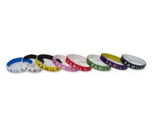 1/2" Rush Debossed Awareness Bracelet (2 Ply)