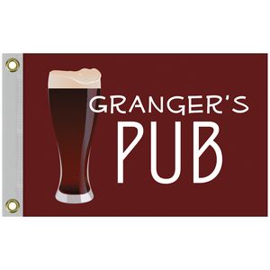 12" X 18" Digitally Printed Single Reverse Nylon Flag