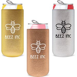 12 oz Slim Metallic Neoprene Can Cooler