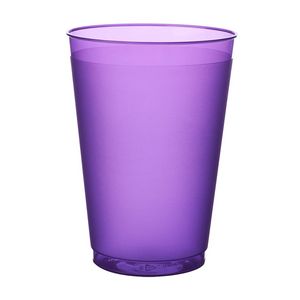 12 oz. USA Made Flex Frosted Stadium Cup w/ Flexible Plastic