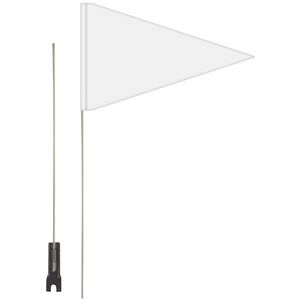 12" x 18" Double Sided PVC Bike Flag with Pole and Bracket