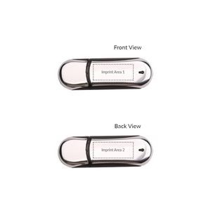 128 MB Metal Racetrack USB Flash Drive