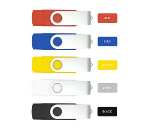 128 MB OTG Swivel USB Flash Drive