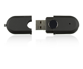 128 MB Racetrack Shaped USB Flash Drive
