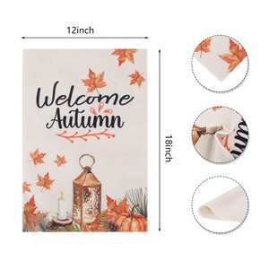 12"Ã—18" Custom Welcome Linen Double Sided Garden Flag