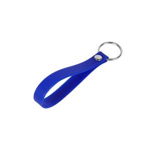 1/2"W Silicone Wristband Keychain