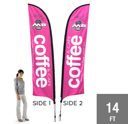 14' Feather Flag Double Sided