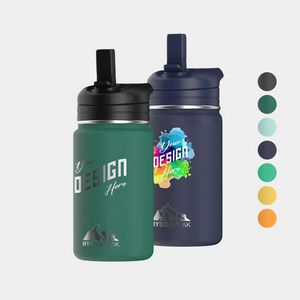 14 oz HydrapeakÂ® Stainless Steel Insulated Mini Water Bottle w/ Straw Lid
