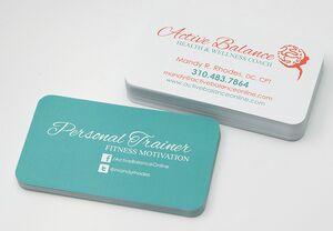 14PT Business Card w/ Matte Finish & Rounded Corners (14 Point)