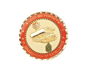 1.5" Challenge Coins - Zinc Core-Gold Plating