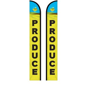 15' Double Sided Custom Portable Half Drop Banners