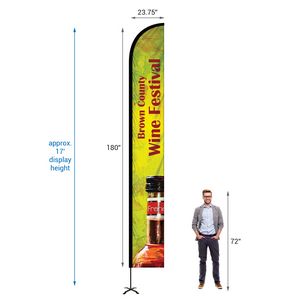 15' Portable Single Reverse Half Drop Kit w/Cross Base