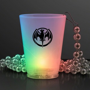 1.5 oz. Multicolor LED Shot Glass Party Necklaces - PRINTED