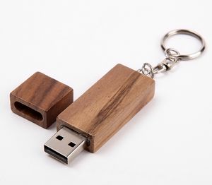 16 GB Wood USB Flash Drive W/ Keyring