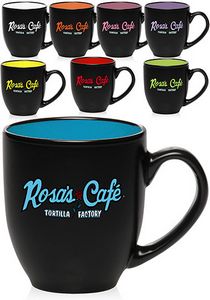 16 Oz. Bistro Two-Tone Ceramic Mugs
